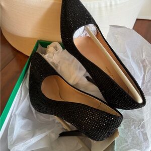 Lauren Lorraine Black Studded Heels